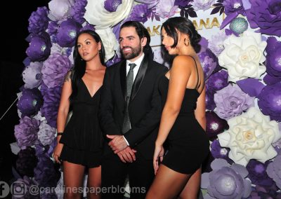 Jake Paul Tana wedding 2019 - Carolines Paper Blooms Paper Flower Wall Backdrop Las Vegas NV Miss Fabulous Las Vegas 2019-19
